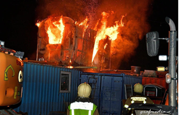 Containerbrand-Fritzens