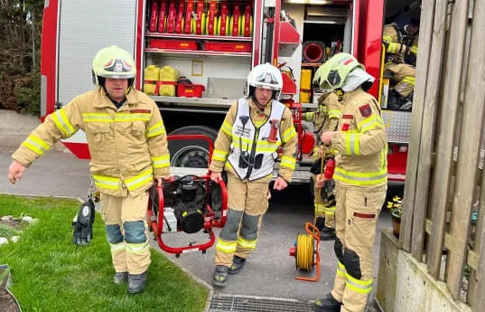 Brand-Mehrfamilienhaus