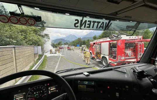 Brand-PKW